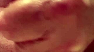 Watch this 65-year-old slowly jerk off and cum in close-up