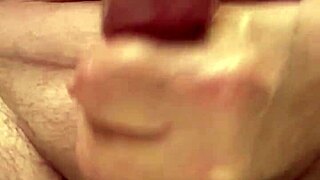 Watch this 65-year-old slowly jerk off and cum in close-up