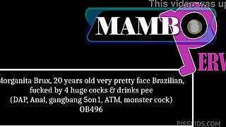 Morganita Brux fucked by 4 huge cocks