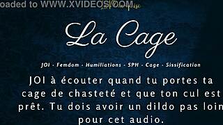 Want to See Femdom in La Cage Caged Anal JOI?