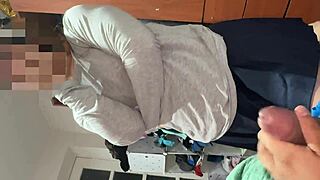 hermanastra sneaks into my room before school, i pinch her rich ass with good dialogues