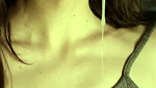 slobbery blowjob with deep throat fucking and pulsating cum in mouth by amateur lanreta