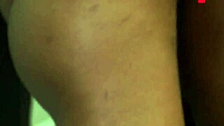 Housewife flaunts big ass before houseboy fucks her