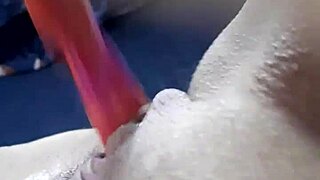 Teen masturbates with dildo