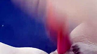 Teen masturbates with dildo