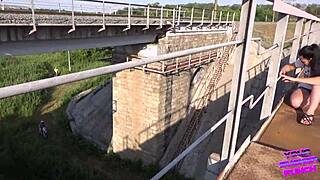 Teen Couple Almost Caught Fucking on the Train