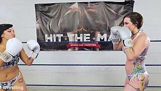 Foxy Boxing Fetish Girls Trading Punches - Tall Vs Small