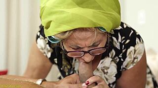 Curvy 73-year-old mother experiences intense anal encounter.