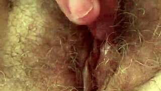 me masturbating my hairy pussy right now