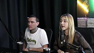 Yasmin Pariz Feels Her Sheer Red Lingerie Pride During Glamour Group Sex!