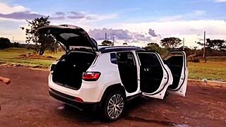 i took my stepson vagninho put him in my car and said i had a surprise outdoors for him to cum in my ass in fact he made my ass overflow luna oliveira e vagninho