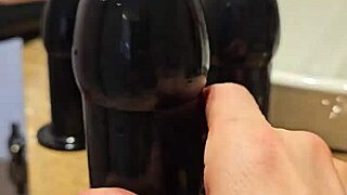 Watch Her SCREAM as She Takes That LARGE SEXTOY in Her ASS!