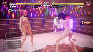 lesbian battle with anal fingering and squirting 😈