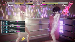 lesbian battle with anal fingering and squirting 😈