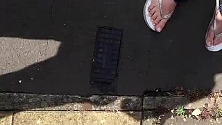 Neighbor Grandma's Sexy Feet! Lick Those Toes Now?