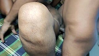 two cleaning staff members fuck the hospital nurse in the ward