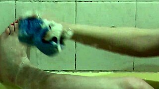 Beautiful Cute Sexy Naked Girl Assol Bathes With Soapy Foam On Pussy Boobs Nipples Ass Feet Hands Wet Pussy Natural Tits