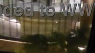 petite indian babe masturbates clit close up in public front of hotel window fingering to orgasm