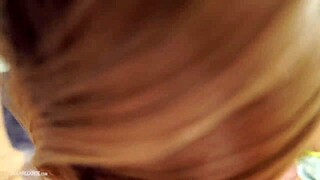 busty blonde milf sarah vandella receives a facial in amateur tape