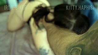 fucking the tattooed girl and cumming a lot in her little 18+ mouth