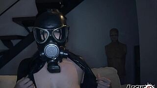 leche69 pamela sanchez fucks hairy pussy in leather mask