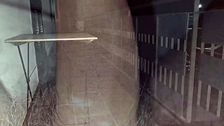 Amateur european student teases neighbors with striptease in bedroom