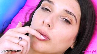 Tall And Pretty Brunette Model Teases With Her Sexy Body During Casting Interview