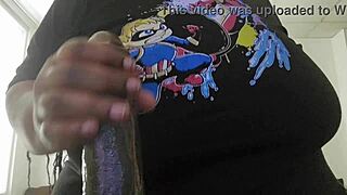 boyfriend tee v4 with bbw curvy friend, huge tits bouncing as she rides big cock