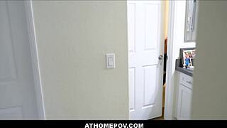 Blonde teen Rebecca has orgasm sex with boyfriend 😍