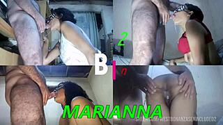 mariannas feeding time 14 - gets mouthful of hot cum