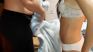 Girlfriend Distracted From Exam, Fucked On Desk By Lesbian Illusion Girls