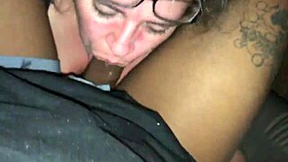 Husband films young black bull cumming in his wife's mouth