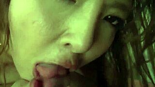 HOT AND INSATIABLE ASIAN CHICK CHIERI MATSUNAGA EAGERLY GARGLES A STRANGERS BEEF WHISTLE LIKE A PROMISCUOUS MEGA-SLUT IN THE BEST XXX PORNO SCENE