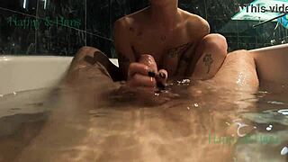 Happy and hans enjoy underwater bathtub sex with gopro camera part two