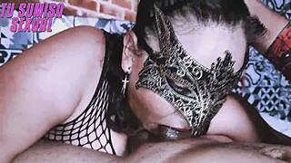 Exquisite Oral Pleasures for Stepfather with Deep Throat.