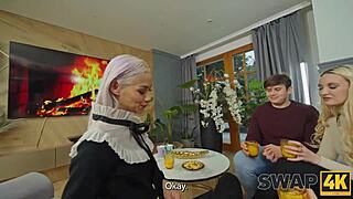 Veronica Leal and Daruma Rai engage in kinky threesome with blonde sluts