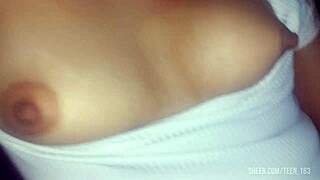 Skinny 18 year old girl wants anal sex and lets me fondle her perfect tits