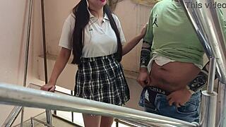 Indian teen girl gets fucked hard in school for the first time