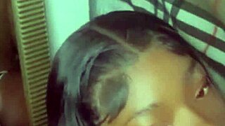 My 18+ stepsister eagerly sucks my black cock upon my return