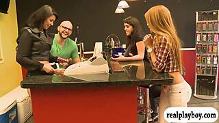 These lovely women flashed their boobs for cash in reality, it's so exciting to watch.