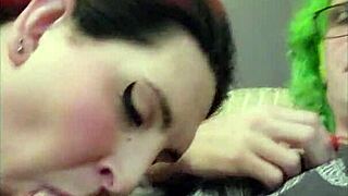 Impregnablelexa sucks dick and rides to a bareback creampie with her dominant partner.