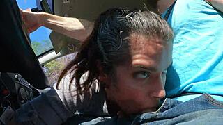 lucky uber driver gets wife swallowing jizz