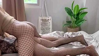 Five Fucking Pounding Ladyboy Dick Asian Wearing Stockings