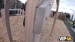 Vip4k sexy athlete sakura hell fucks a stranger in a car in front of her bf