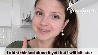 Gina Gerson answers fan questions in homevideo interview part 2, pornstar style!