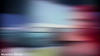 busty redhead public balcony tease