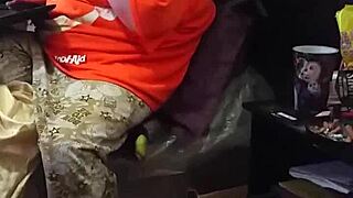 my stepmom pretends not to notice the big black cock flashing