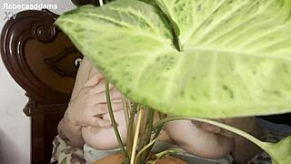 Big Natural Tit Wife Wiggles in Shower for Husband