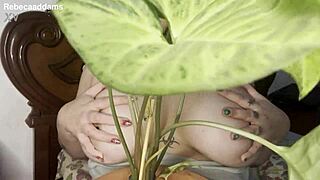 Big Natural Tit Wife Wiggles in Shower for Husband