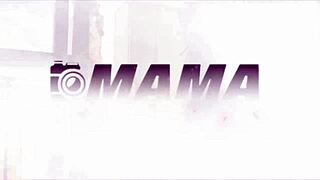 Hot milf seduces friend using feet in sheer and x-red lingerie.